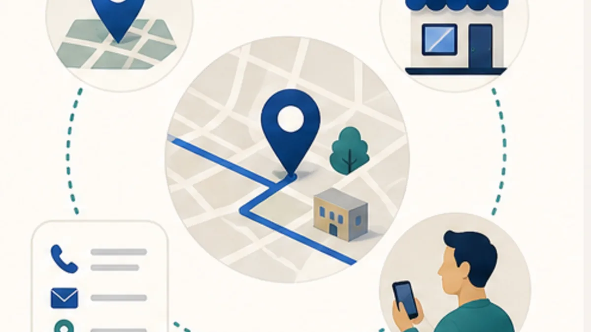 Illustration: How to set up business profiles and maps